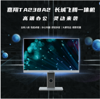 長城/GreatWall TA238A2 臺式計算機 嘉翔TA238A2一體機電腦國產化(飛騰D2000/8核/8GB/256GB/2G獨顯）